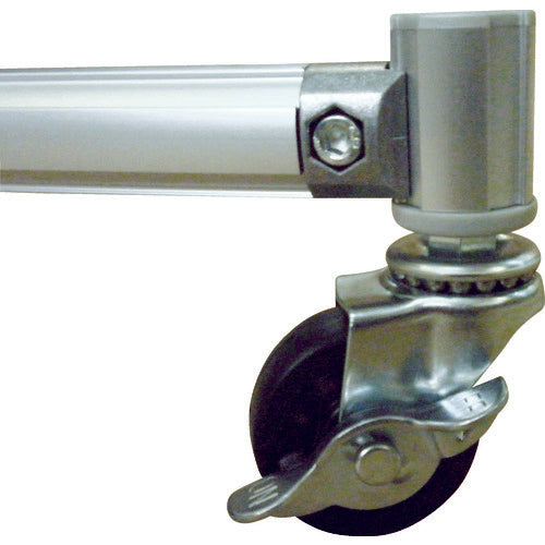 Yoshino Spark Protection Aluminum Pipe 1x2 Single Caster YS-12SC-A 1 Unit