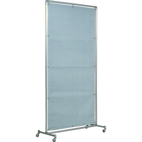 吉野　火花用衝立アルミパイプ　１×２　単体キャスター　YS-12SC-BW　1 台