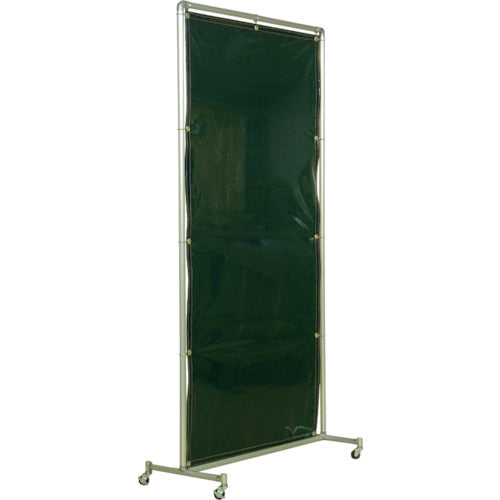 Yoshino Shading Fence Aluminum Pipe 1x2 Single Caster Green YS-12SC-G 1 Unit