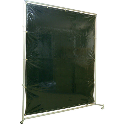 Yoshino Shading Fence Aluminum Pipe 2x2 with Connecting Casters Dark Green YS-22JC-DG 1 Unit