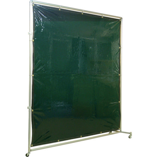 Yoshino Shading Fence Aluminum Pipe 2x2 with Connecting Casters Green YS-22JC-G 1 Unit