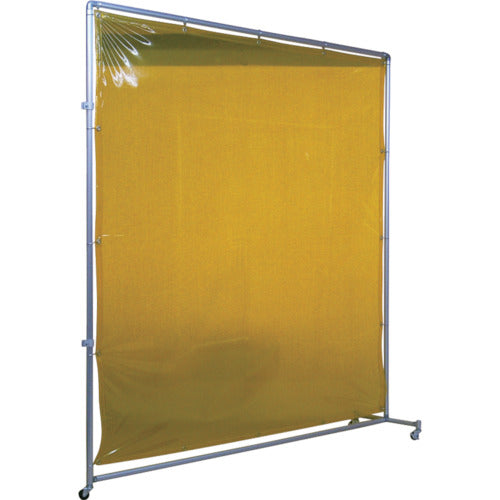 Yoshino Shading Fence Aluminum Pipe 2x2 with Connecting Casters Yellow YS-22JC-Y 1 Unit