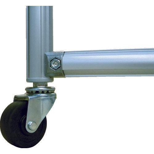 Yoshino Shading Fence Aluminum Pipe 2x2 with Connecting Casters Yellow YS-22JC-Y 1 Unit