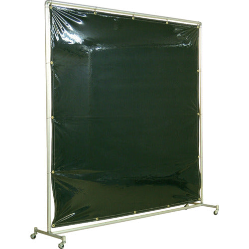 Yoshino Shading Fence Aluminum Pipe 2x2 Single Caster Dark Green YS-22SC-DG 1 Unit