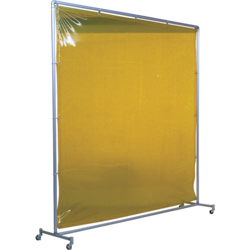 Yoshino Shading Fence Aluminum Pipe 2x2 Single Caster Yellow YS-22SC-Y 1 Unit