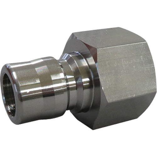 ＦＬＯＢＡＬ　両路開放型クイックカップリング　ＴＳ−８ＰＦ（ＳＵＳ３０４）　TS-8PF(SUS304)　1 個