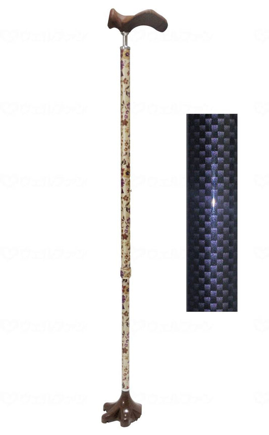 アシストインターナショナル孫の手ステッキ ｶｰﾎﾞﾝ 右手用