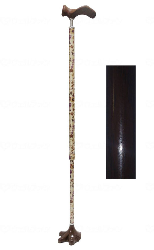 アシストインターナショナル孫の手ステッキ 木目 左手用