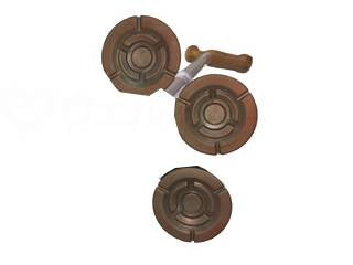 Assist International Assist Super Multi-Point Cane Replacement Rubber (Set of 3) Brown Small