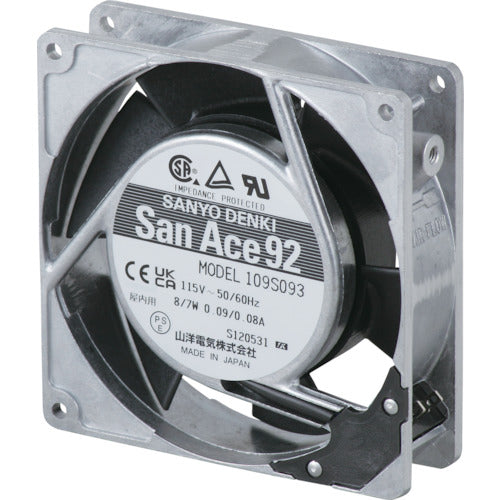 SanAce AC 팬(92×25mm AC200V 플러그 코드 부속) S-109S092 1대
