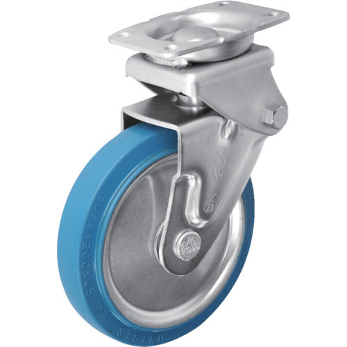 Sisiku shock absorbing caster, fixed, super solid wheel, 200 diameter, SAK-HO-200SST, 1 piece