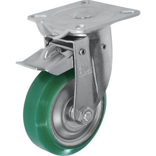 Sisiku Swivel⇔Fixed Caster, Urethane Wheel, 130 Diameter, NJK-130UW, 1 Piece