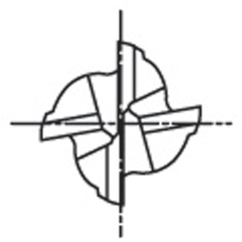 OSG Carbide Square End Mill NEO 4-blade short (unequal lead heavy duty cutting type) NEO-PHS Φ25 8529450 NEO-PHS-25 1 piece