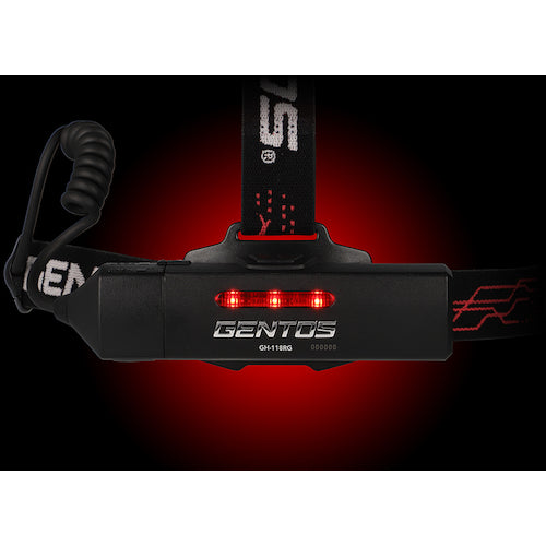 GENTOS G Series Rechargeable LED Headlight 118RG GH-118RG 1 unit