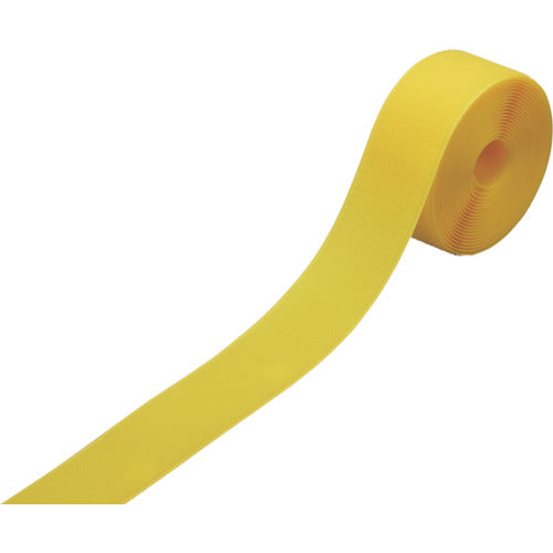 Green Cross Hook Line Tape (Hook and Loop Type) FL-505Y 50mm Width x 5M Yellow 348032 1 Roll