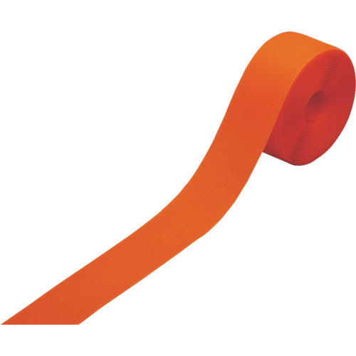 Green Cross Hook Line Tape (Hook and Loop Type) FL-505YR 50mm Width x 5M Orange 348034 1 Roll