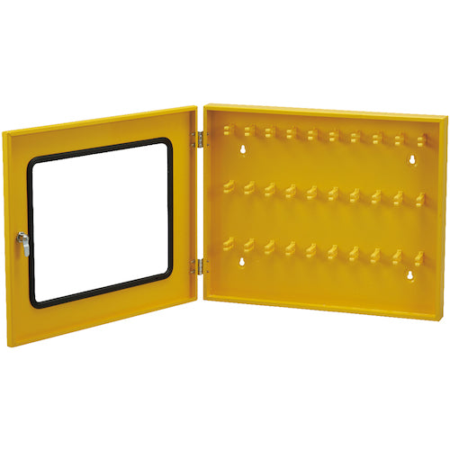 緑十字　ロックアウトステーション　ＫＢＬ−２　フック掛けタイプ　黄　４５０×５６０×７０ｍｍ　５．５ｋｇ　199122　1 個