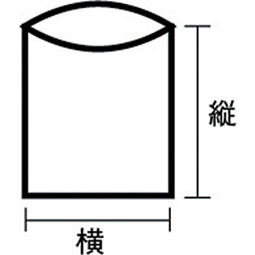 ＴＲＵＳＣＯ　厚手ポリ袋　縦２００Ｘ横１３０Ｘｔ０．１　透明　（１００枚入）　B-1320　1 袋