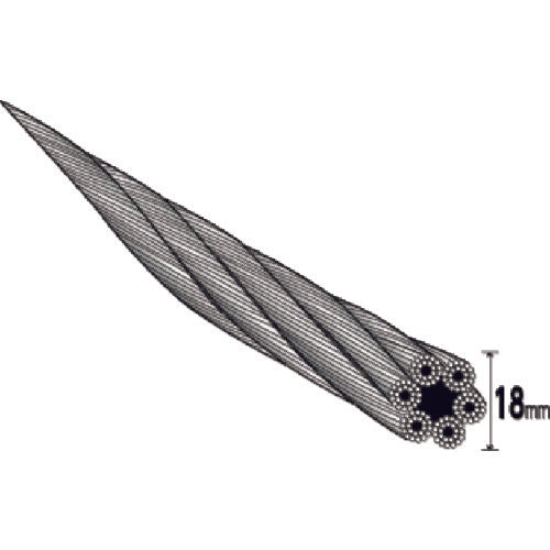 TRUSCO W Sling Type A 18mm x 1m GR-18S1 1 piece