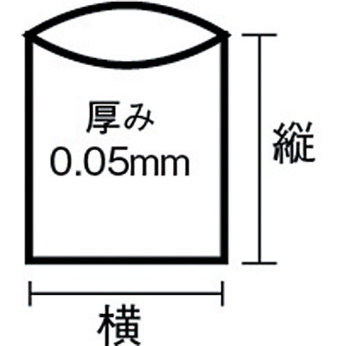 ＴＲＵＳＣＯ　まとめ買い　業務用ポリ袋　透明・箱入り　０．０５Ｘ４５Ｌ　（１００枚入）　X0045N　1 箱