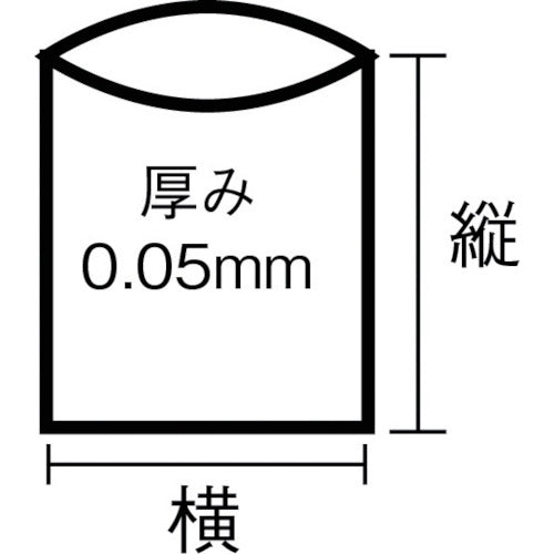 ＴＲＵＳＣＯ　まとめ買い　業務用ポリ袋　透明・箱入り　０．０５Ｘ４５Ｌ　（１００枚入）　X0045N　1 箱