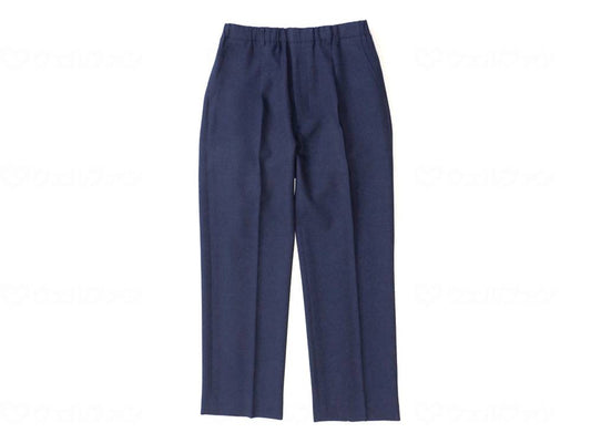 WATAKI Straight Slacks for Men, Navy, LL