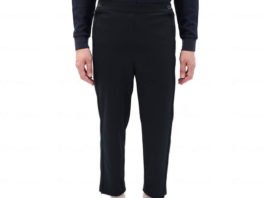 WATAKI reverse side zipper pants, black, L