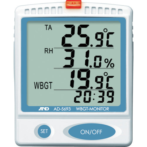 Ａ＆Ｄ　壁掛・卓上型熱中症指数モニター　AD5693　1 個