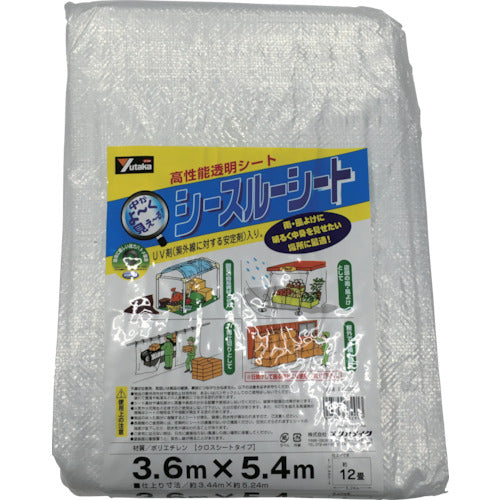 ユタカメイク　シースルーシート　３．６ｍ×５．４ｍ　B-305　1 枚