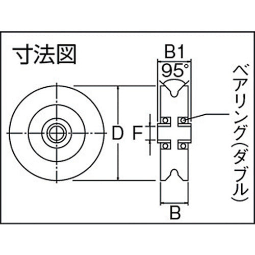 ＭＫ　枠無重量車　１０５ｍｍ　Ｖ型　C-1100-105　1 個