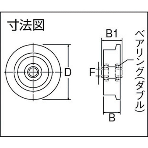 ＭＫ　枠無トロッシャー重量車　１００ｍｍ　Ｌ型　C-1200-100　1 個