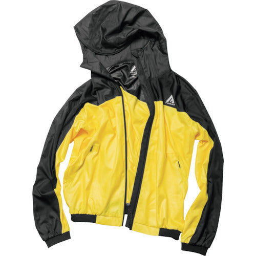 おたふく　ＦＵＢＡＲ　高撥水フルジップパーカ　イエロー×ブラック　Ｌ　FB-221-YL/BK-L　1 枚