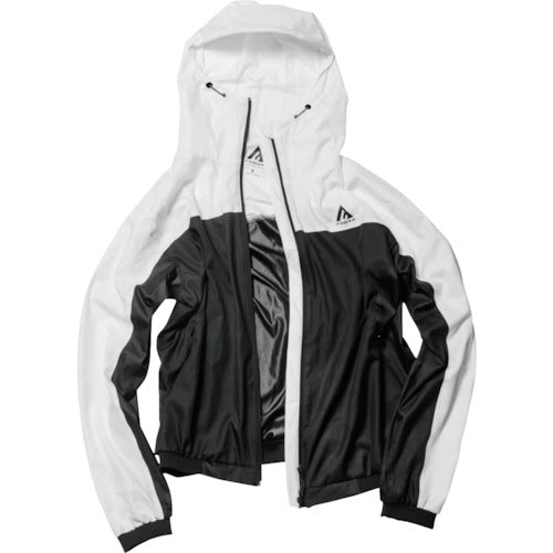 Otafuku FUBAR Highly Water-Repellent Full-Zip Parka White x Black 3L FB-221-WH/BK-3L 1 pc
