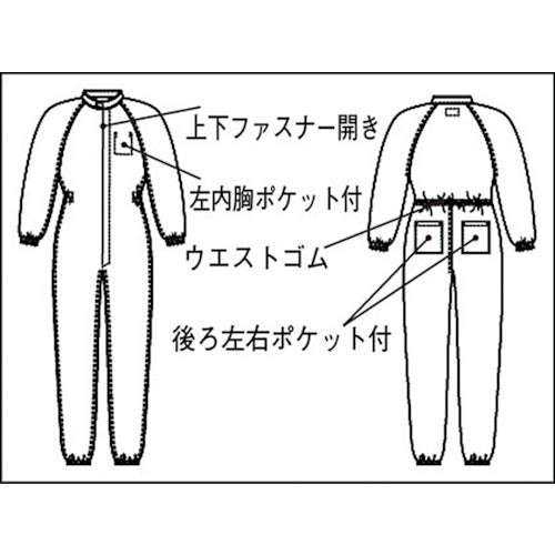 ADCLEAN 도장용 클린 슈트(142-10402-L) CK1040-2-L 1 착용