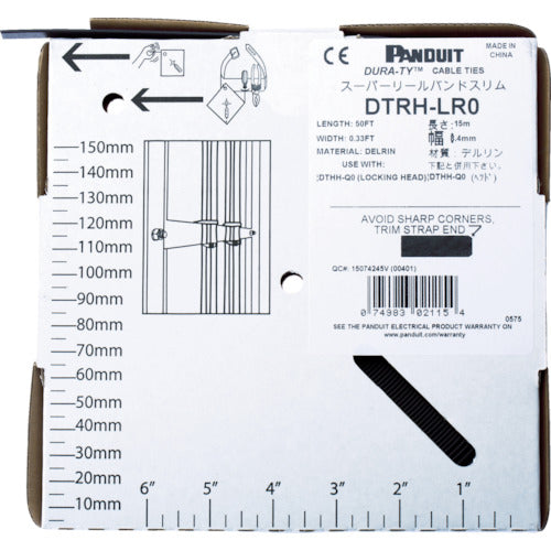 ＰＡＮＤＵＩＴ　スーパーリールバンド　スリムタイプ　リールストラップ　DTRH-LR0　1 巻