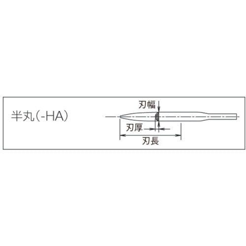 ツボサン　スーパーソーヤスリ　半丸　HA10502　1 本