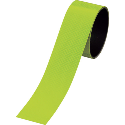 緑十字　マグネットシート　高輝度プリズム反射タイプ　蛍光イエロー　マグネ５０ＰＨ−ＫＹ　５０ｍｍ幅×１Ｍ　312218　1 巻