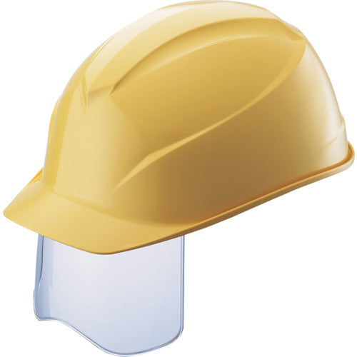 タニザワ　エアライトＳ搭載ヘルメット（アメリカンタイプ・溝付・シールド付）　帽体色：クリーム　0123J-SH-C3-J　1 個