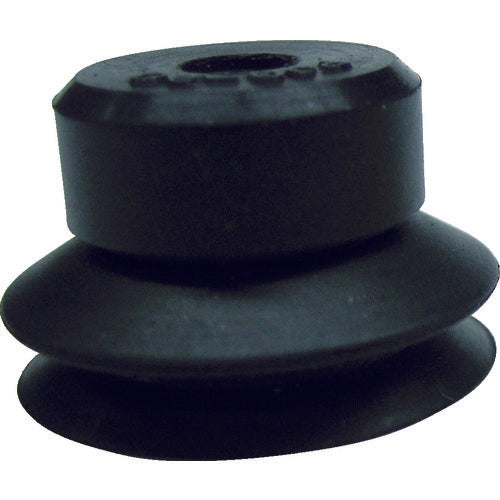 CONVUM Suction Pad, Bellows One-Touch Mount, Φ8, Nitrile Rubber, Black, PJG-8-N, 1 pc