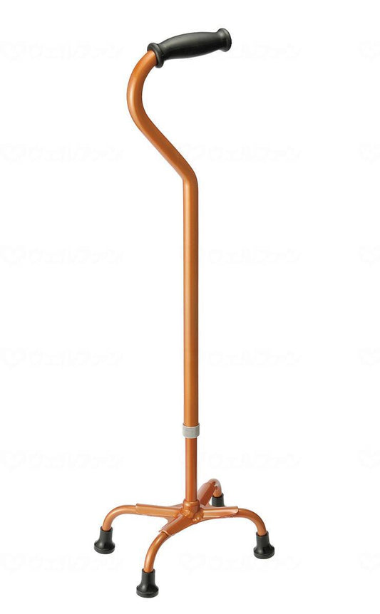 Tanabe Press Ultra Light Magnesium Alloy 4-Point Cane Tetra Cane Persimmon Brown M