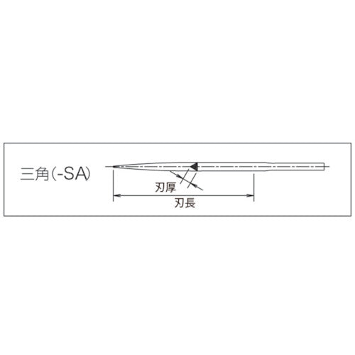 ツボサン　チタンスーパーソー　三角　SA1550T　1 本