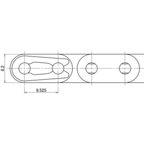 Tsubakimoto Chain RS Roller Chain BS/DIN Standard Joint Link RF06B-1-MCJL 1 pc