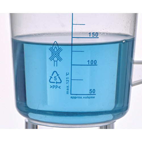 TRUSCO Polypropylene Blue Graduated Beaker 250ml (with handle) HPB-250 1 pc