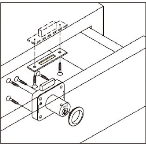 SUGATSUNE (150060837) 2100-24-D Surface mounted cylinder lock 2100-24-D 1 S