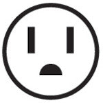 Meikou Embedded outlet grounded 2P ME2816 1 pc