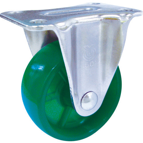 YUEI Plate-type Fixed Caster Green Polycarbonate Wheel Diameter 25mm G Type GR Type Mounting Dimensions 29 x 0 GR-25PC-G 1 Piece