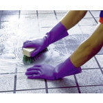 SHOWA PVC gloves, bulk purchase, simple packaging, thick vinyl, 10 pairs, violet, medium size, NO132-MV10P, 1 PK