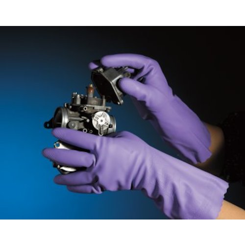 SHOWA PVC gloves, bulk purchase, simple packaging, thick vinyl, 10 pairs, violet, medium size, NO132-MV10P, 1 PK