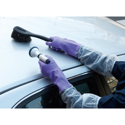 ＳＨＯＷＡ　腕カバー付手袋厚手　Ｎｏ１４０　バイオレット　Ｌサイズ　NO140-L　1 双