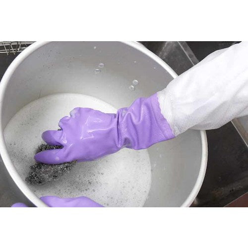 ＳＨＯＷＡ　腕カバー付手袋厚手　Ｎｏ１４０　バイオレット　Ｌサイズ　NO140-L　1 双